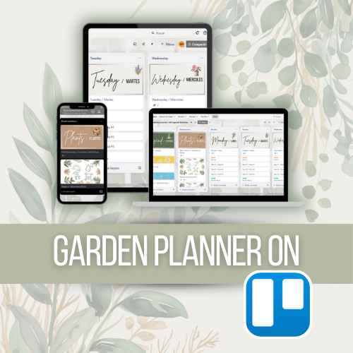 Plantilla Editable para Planificar tu Jardín en Trello